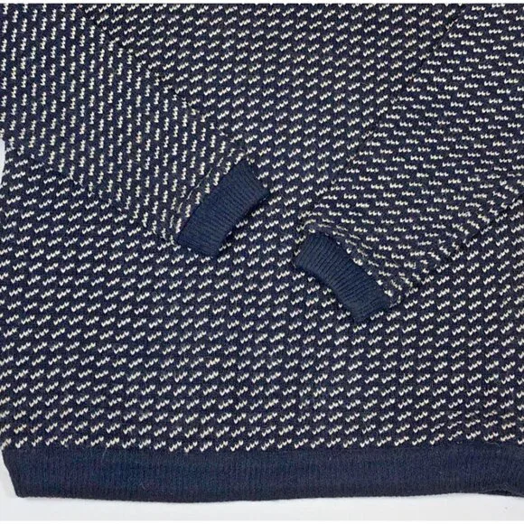 Vintage LL Bean Mens Wool Birdseye Crewneck Fisherman Sweater XL Tall Norway - Picture 6 of 7